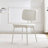 White Solid back side Chair(Set of 2)