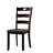 Transitional Style 5Pc Dining Table Set 1X Table & 4X Chairs Square Dining Table Slat Back Chairs