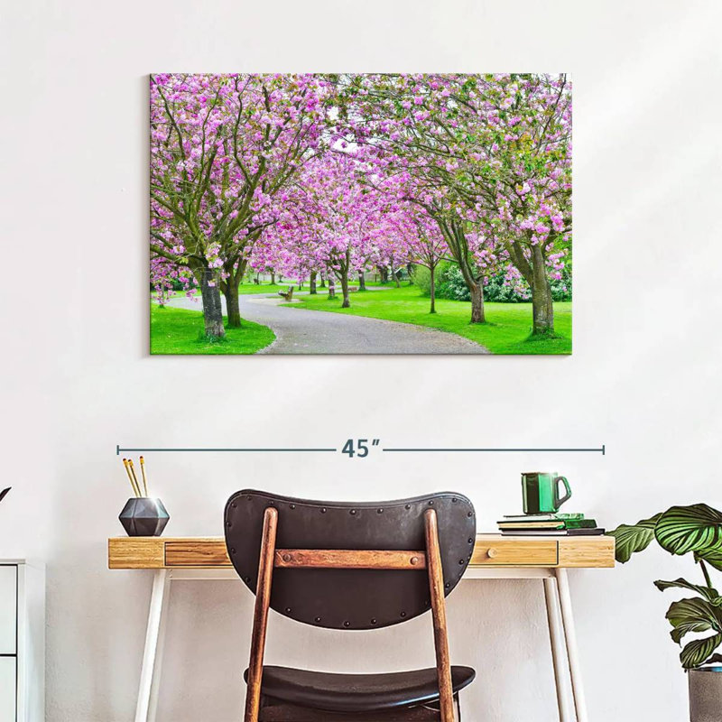 Harnek Sakura Path, 26" H x 39" W