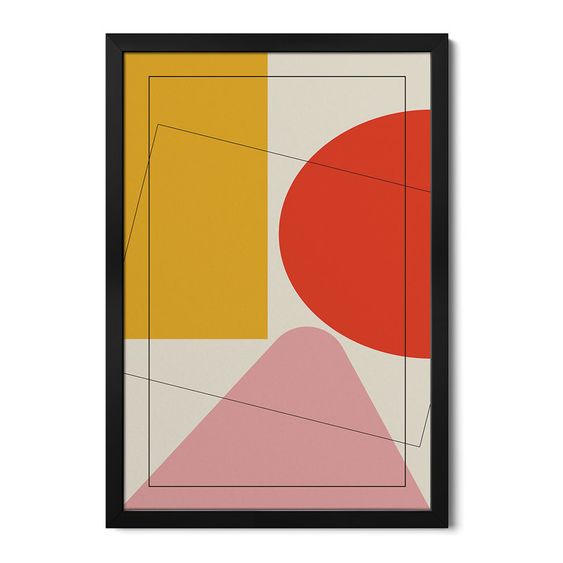 Quatre triangles - reproduction d'art murale - affiche de galerie, H 24 po x l 16 po