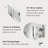 Large Oval Bathroom Storage Cabinet With Mirror - 36'' White Colour Pre-Assemble Medicine Cabinet-1680363047