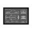 Shelby GT350 (2015-2019) Black by Action Blueprints - Floater Frame Print on Canvas-348179839-348179824