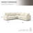 5-Seater Sectional Sofa Comfy Cloud Couch for Living Room, Modern Upholstered Modular Sectional Sofa Convertible Deep Seat Sofa, Removable & Washable Cushion Covers-67052227
