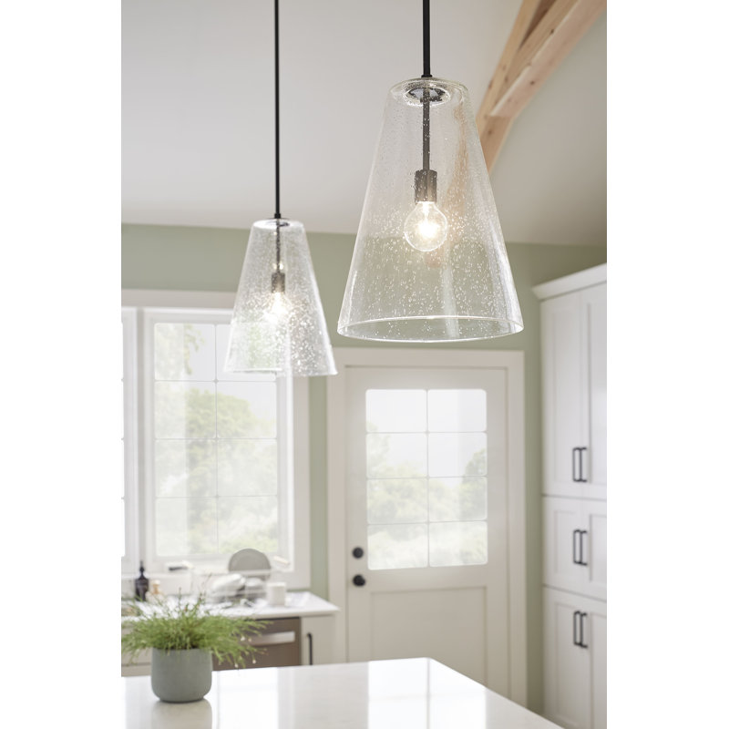 Evanne 1 - Light Single Pendant, Satin Black