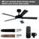 Vaczon 48" 5 - Blade Modern Ceiling Fan with LED Lights and Remote Control