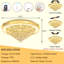 Lustre en cristal Glam doré-1031065755