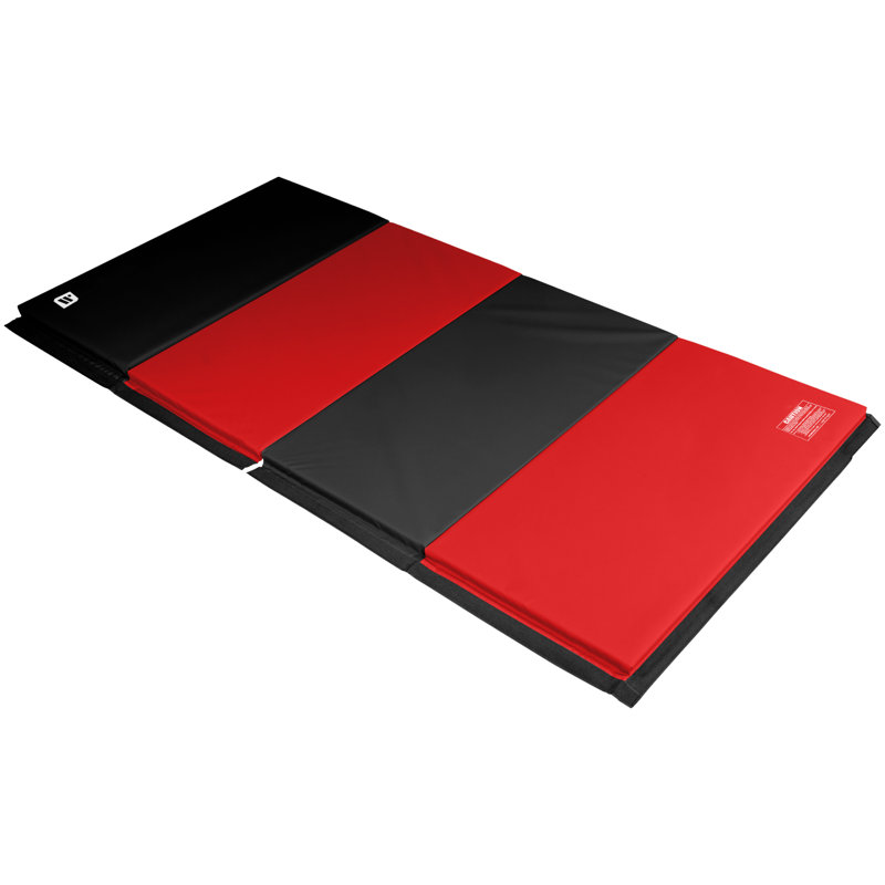 Tapis de gymnastique standard 4 pi x 8 pi x 1,5 po multicolore, H 96 po x l 48 po x P 1,5 po, Bleu