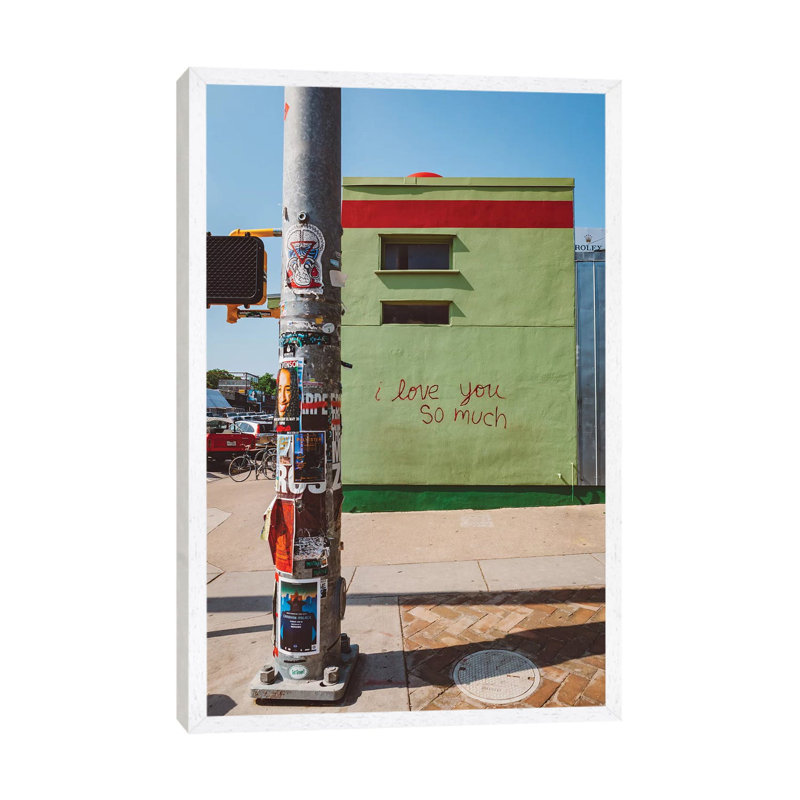 I Love You So Much Austin by Bethany Young - Print on Canvas, White Framed, 66.04cm H x 45.72cm W x 3.81cm D