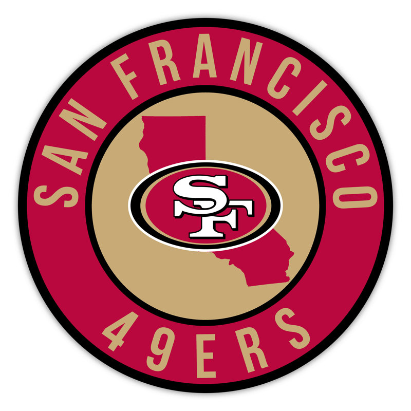 San Francisco 49Ers Bright Line - Cercle de 16 po avec État