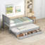 Lit plateforme simple avec lit gigogne et tiroirs-1949012348