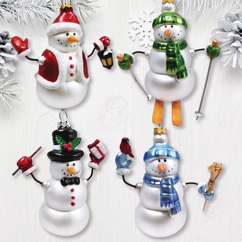 Javlyn 6'' Glass Hanging Figurine Ornament