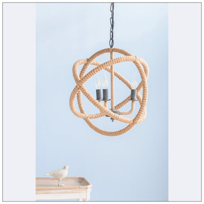 Baltierra 3 - Light Iron Globe Chandelier