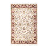 Classic One-of-a-Kind 4'2" X 6'3" Hand Knotted Area Rug