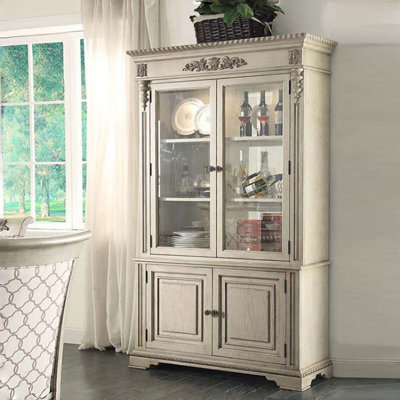 French Retro and Simple Display Cabinet