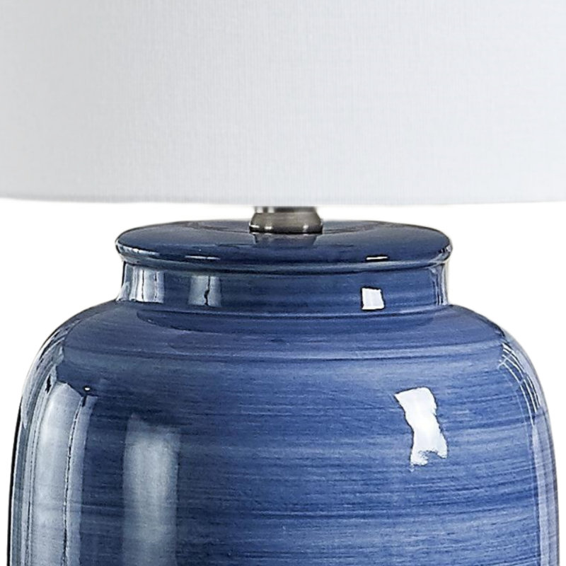 Lampe de table 25 po Carmeletta, Bleu