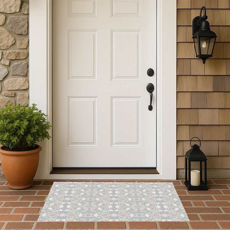 Savanah Outdoor Doormat, 24" W x 17" L, Gray