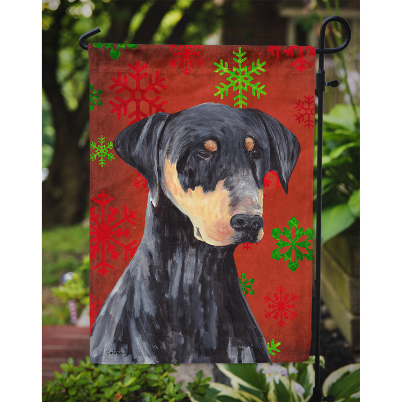 Drapeau rouge et vert Vart, Doberman 1