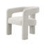 Chaise d'appoint Beige Boucle Rembourrage en mousse confortable. Aucun assemblage requis. Capacité de poids de 220 lb. 19 po de largeur du siège, 22 po de profondeur, hauteur. 27 po de hauteur avec accoudoirs, 12 po d'espace pour le dossier