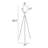 Brantley 60.5'' Black Tripod Floor Lamp