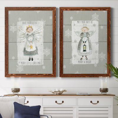 «Merry Little Christmas», ensemble de 2 reproductions d'art