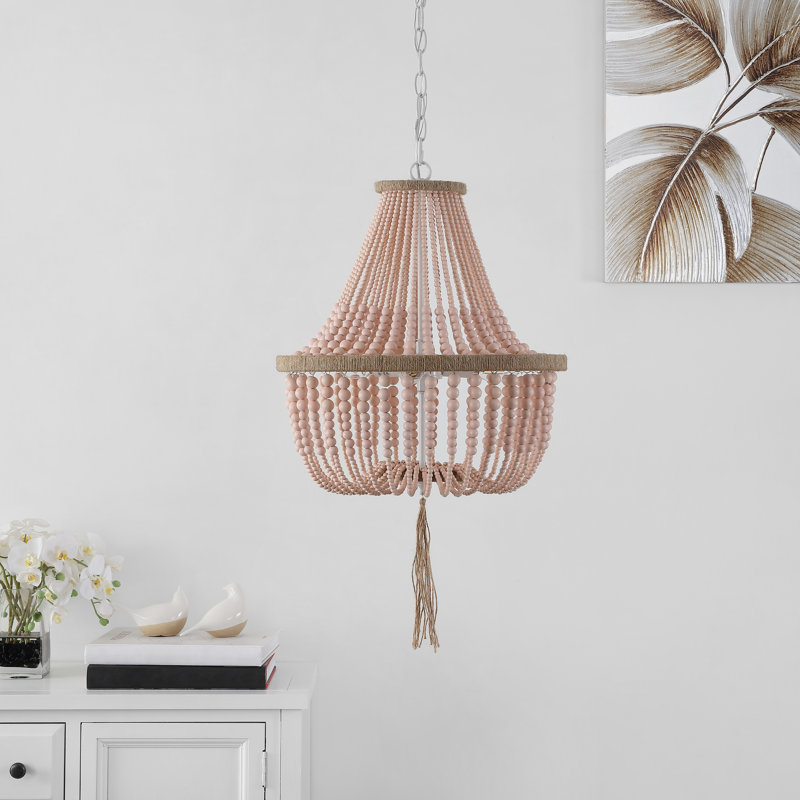 Llandel 3 - Light Dimmable Empire Chandelier, Blush