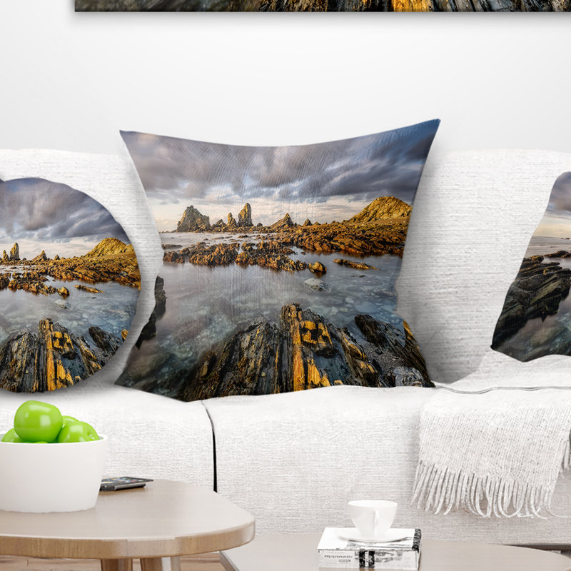Reversible Throw Pillow, 16" x 16", Throw Pillow