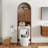 Arched Over The Toilet Storage With Fluted Doors, Small Bathroom Cabinet With Adjustable Shelf-1086076993