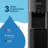 MIST Black Free Standing Top Loading Electric Water Cooler Water Dispenser with Hot and Cold Hot, Cold, and Room Cold and Room Temperature Options