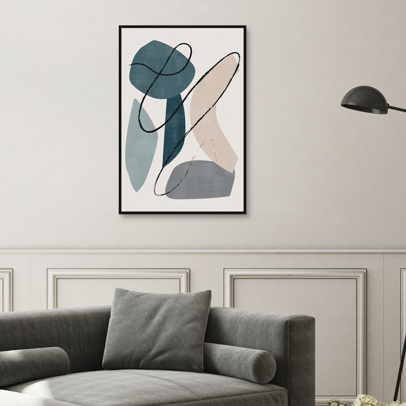 Abstrait esthétique Mid-Century Shapes, révisé par Willowbrook, art mural encadré Fine Art