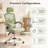 Ergonomic Mesh Office Chair with Retractable Footrest, 135° Reclining High Back Desk Chair with Adjustable Headrest, Lumbar Pillow and Soft Padded Armrests for Home Office Midday Rest-671408078
