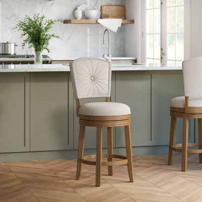 Fidelia Swivel Upholstered Counter Stool