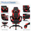 Fauteuil de jeu réglable avec repose-pieds pour bureau personnel, rouge-639114873-639114875