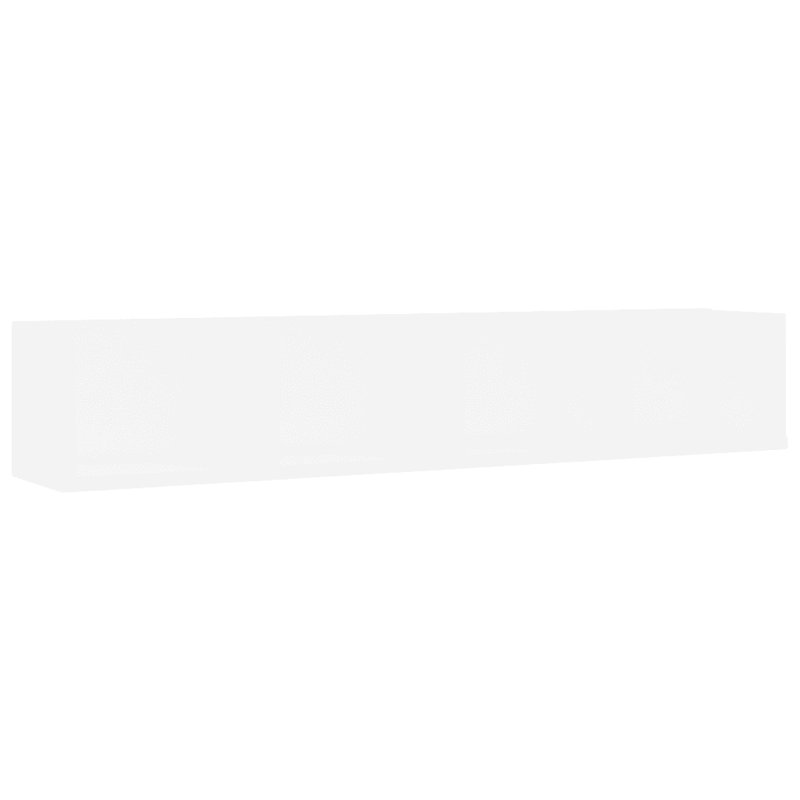 7.1cm H Wall Mounted Media Storage, White