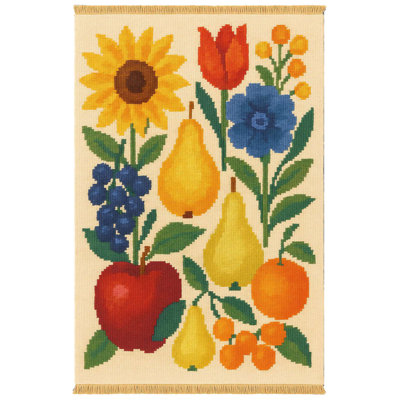 Harvest Bounty Floral & Fruit Area Rug