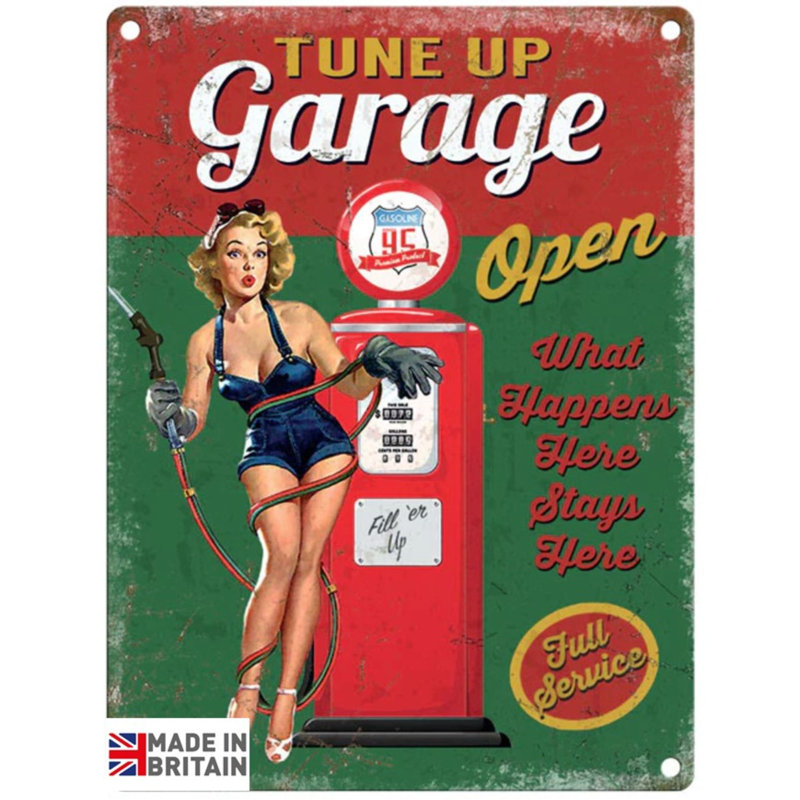 Tune Up Garage 1 Piece Memorabilia, 45cm H x 37.5cm W x 0.225cm D