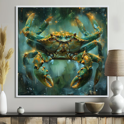 Green Yellow Cosmic Cancer - Astronomy Cancer Wall Decor