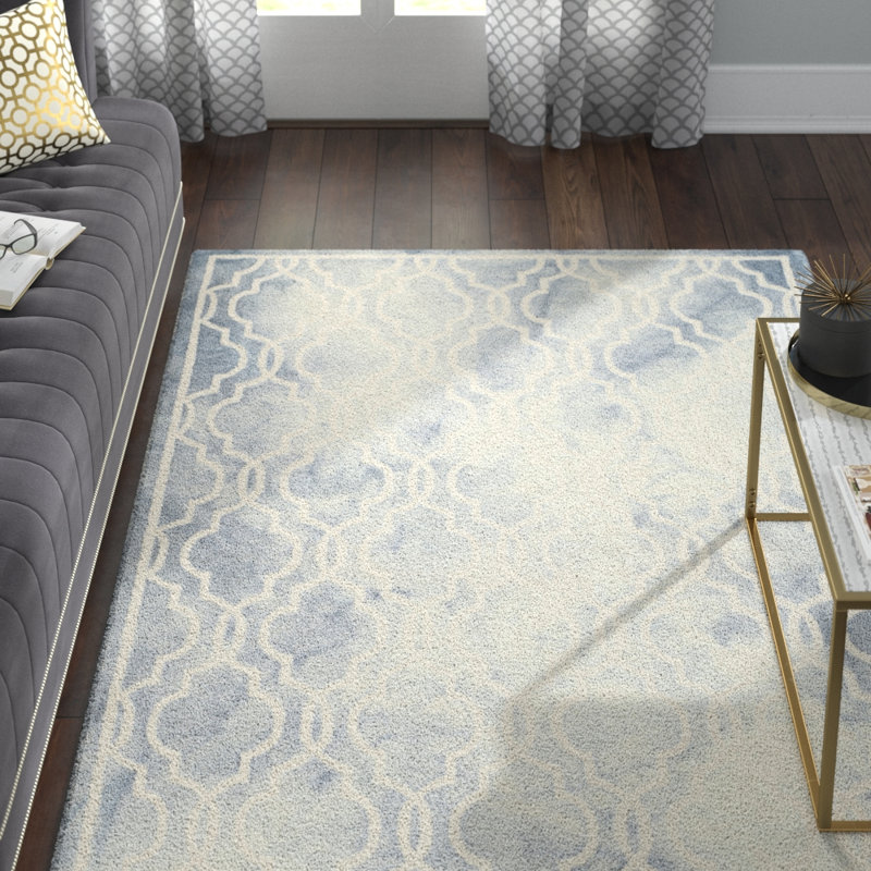 Ruthe Hand Tufted Wool Geometric Rug, Rectangle 8' x 10'