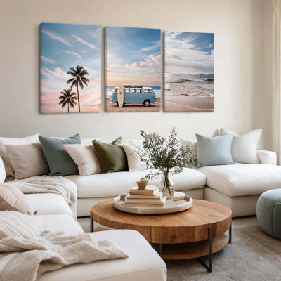 3 Piece Wrapped Canvas Wall Art
