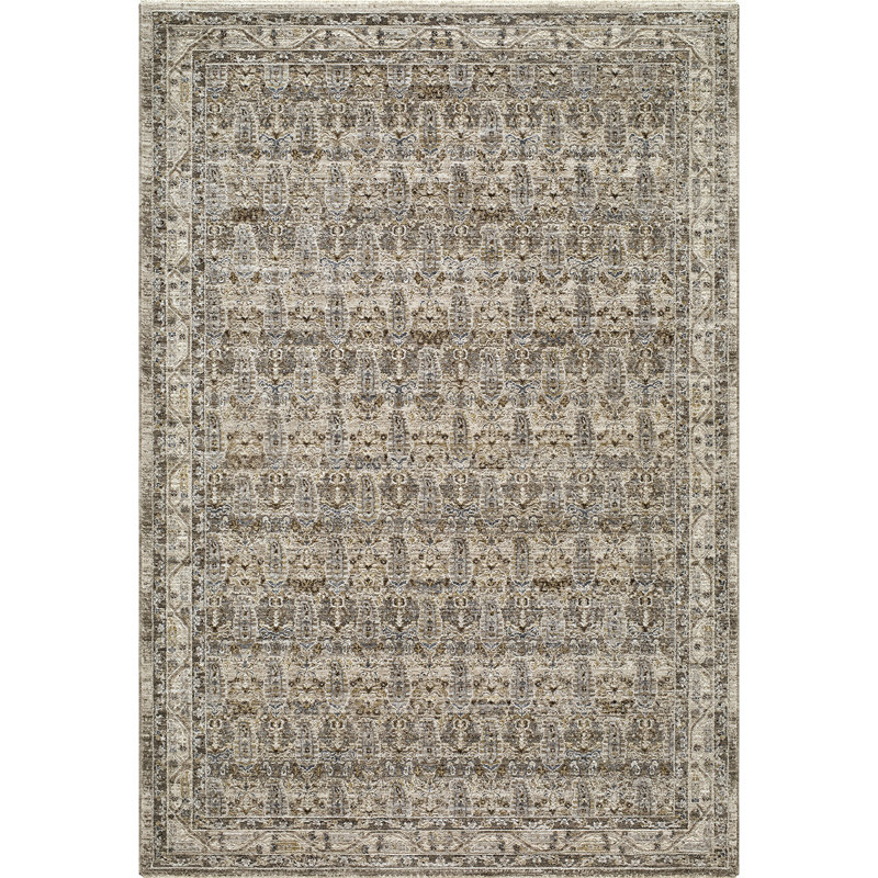 Arda Moroccan Fringed Rug, Medium Gray/Taupe/Charcoal/Olive/Light Brown, Rectangle 200 x 290 cm
