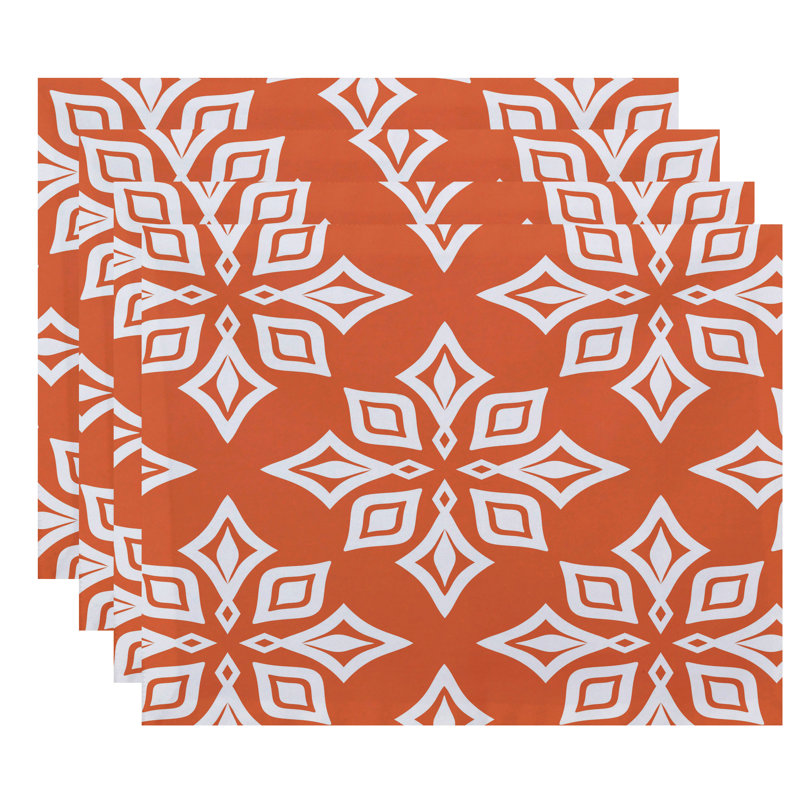 Ensemble de napperons 4 pièces Eastbourne, Corail