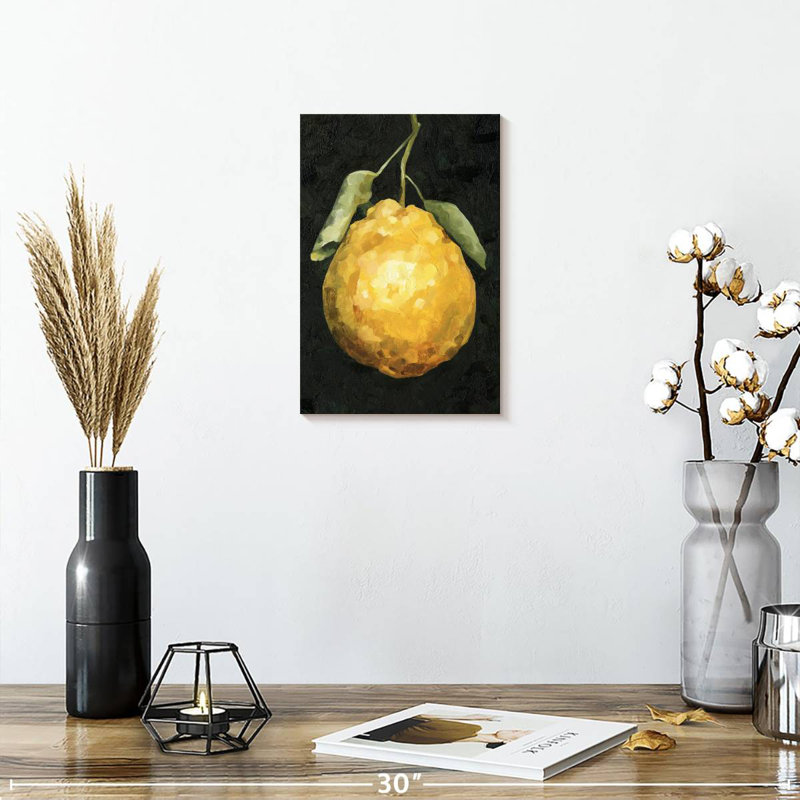 Yarlin Dark Lemon II, 12" H x 8" W