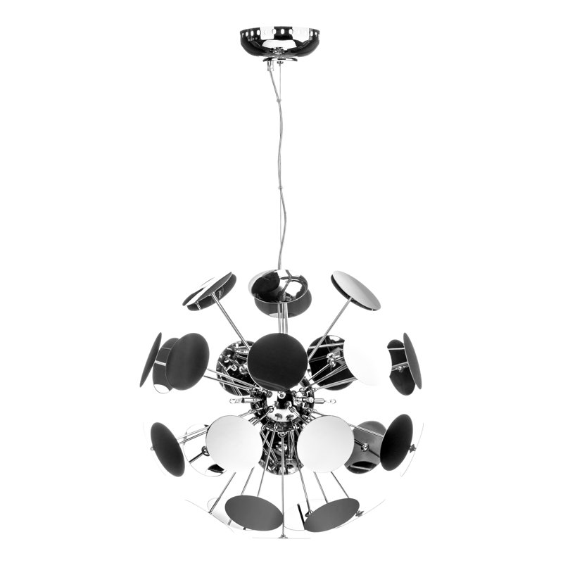 Sison 1 - Light Chrome Sphere Pendant, 150cm H X 68cm W X 68cm D