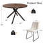 Table de salle à manger de cuisine moderne 45,3 "l avec chaise de salle à manger h 32,8"-518643850