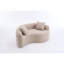 Canapé modulaire en chenille courbé S LY-042: double profondeur (21,3 po et 26,8 po), sans assemblage, compact pour les petits espaces, 400 lb, L 66,9 po-130187551-130187557