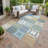 Machine Washable Indoor/Outdoor Chantille ACN2538 Patchwork Rug-1418443115-1418443024