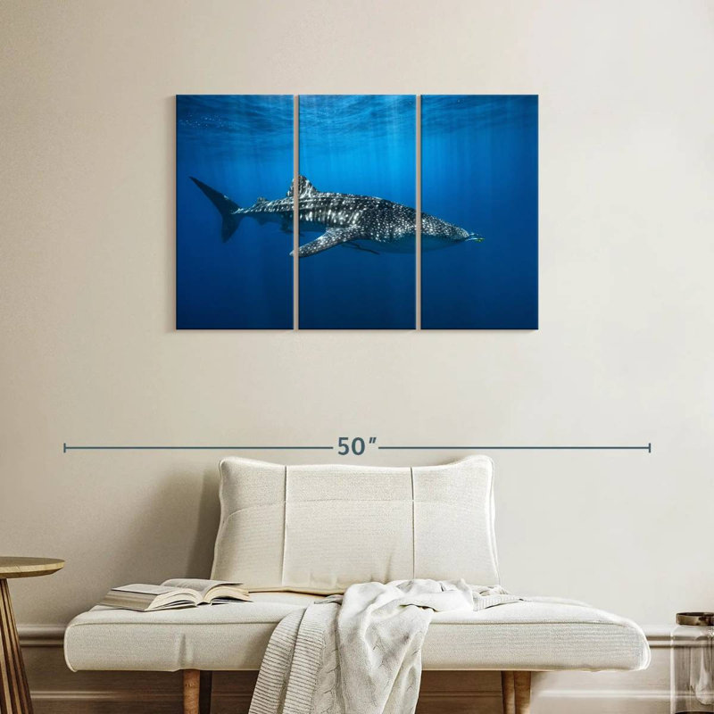 Brampt Whale Shark In The Blue, 24" H x 38" W