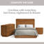 Structure de lit en bois massif Burke-812050513