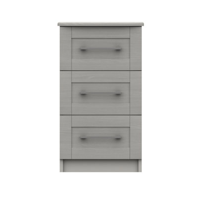 Alishma 3 Drawer Bedside Table