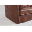 Canapé à accoudoirs carrés en cuir véritable de 88,5 po Sanders