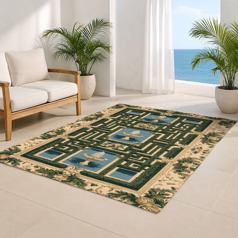 Tapis vert français intérieur et extérieur, Rectangulaire 2 pi x 3 pi
